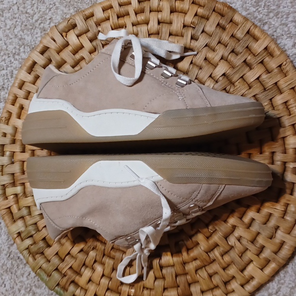 Dr.Scholl's Shoes Womens for Keeps Suede Casual and Fashion Sneakers Taupe 6 132